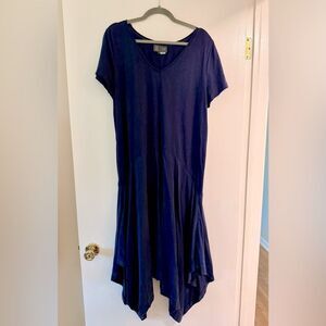 Anthropologie Elegant Navy Blue Women's Dress, like new!